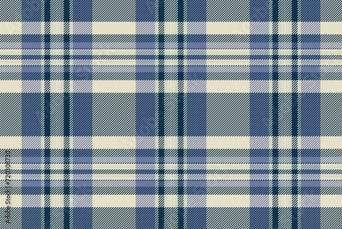 Background check vector of textile plaid fabric with a tartan texture pattern seamless.