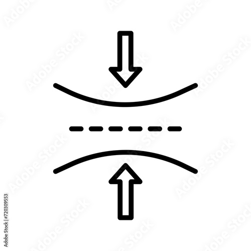 elasticity Line Icon 