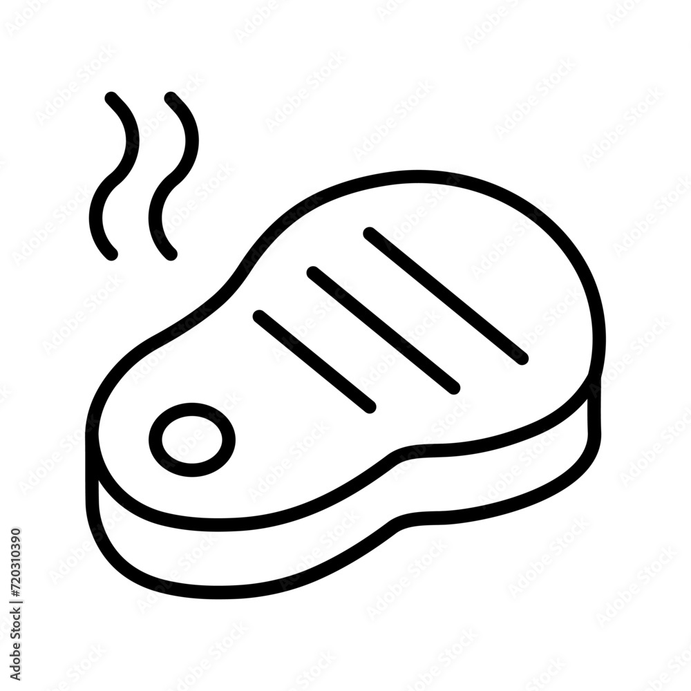 Obraz premium Steak Vector Icon