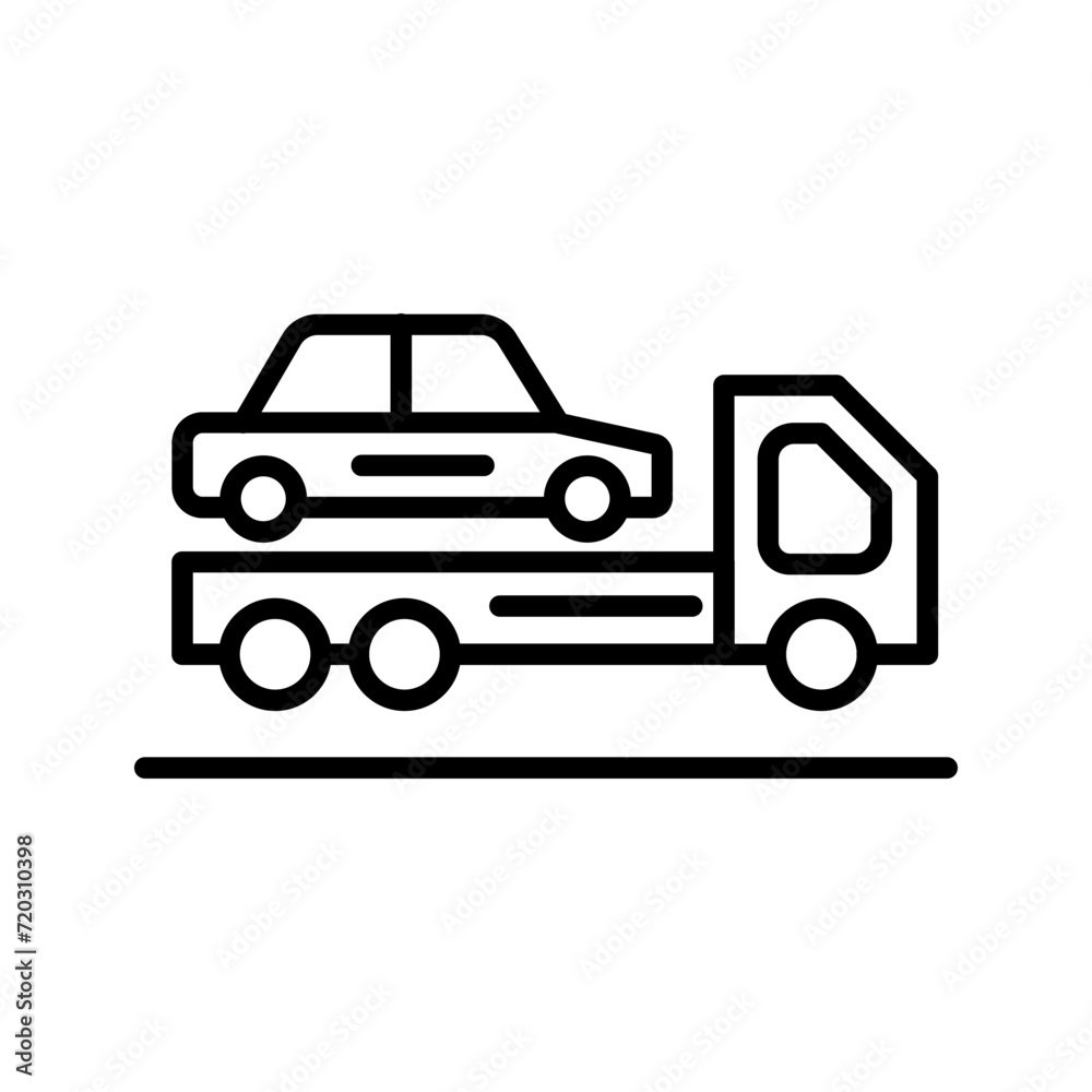 Trailer Vector Icon