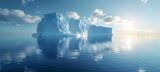 Iceberg. Melting glaciers. Cataclysms. Global warming. Ocean