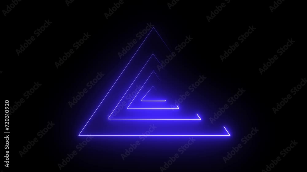 Travel through space orange triangle portals, animation Travel through space orange triangle portals, animation