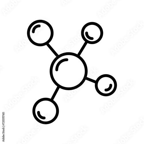 molecules vector icon 