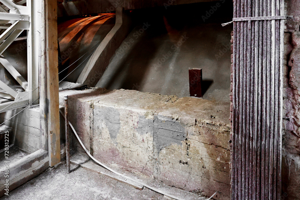 Obraz premium Details from the attic of the building.