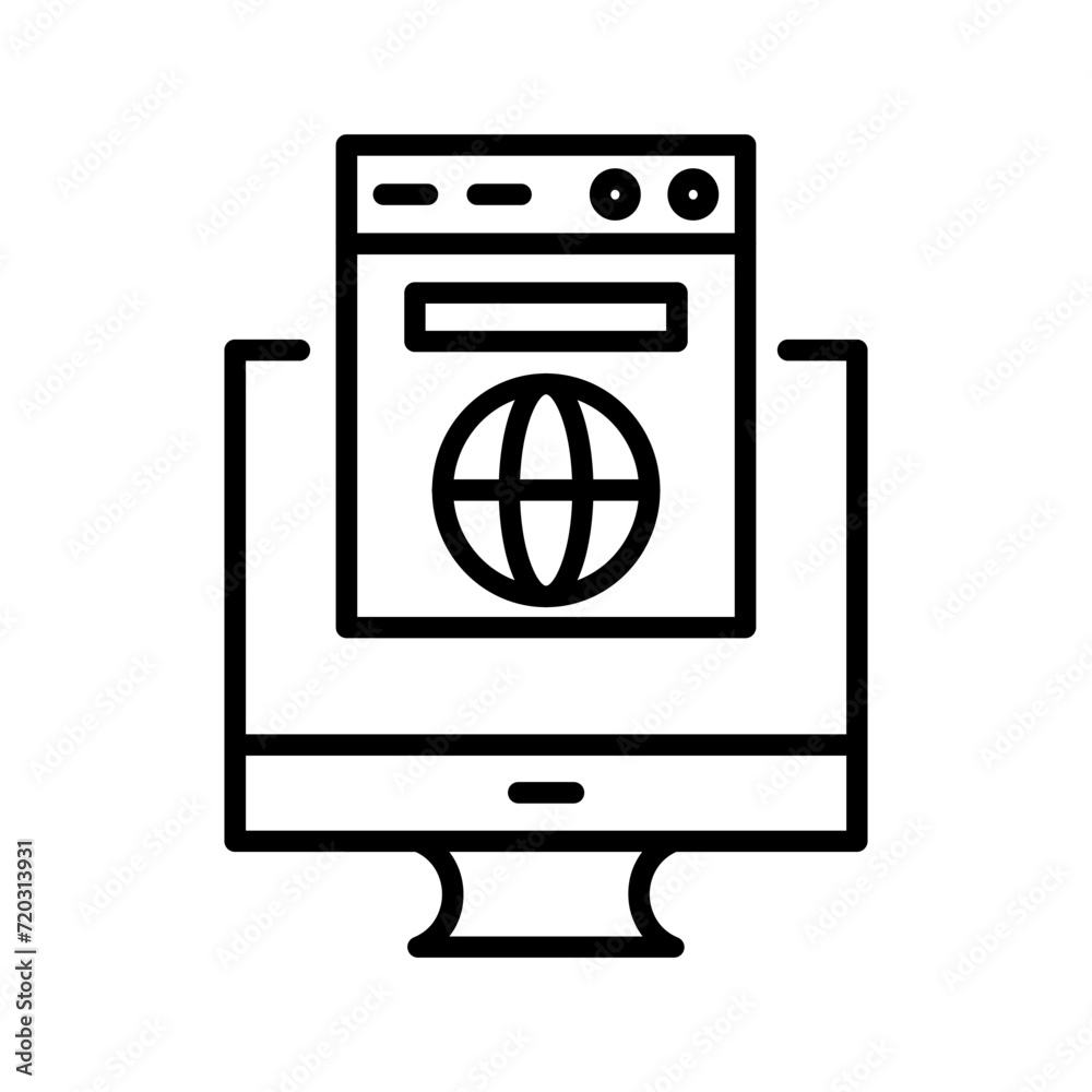 Website Vector icon Website Vector icon