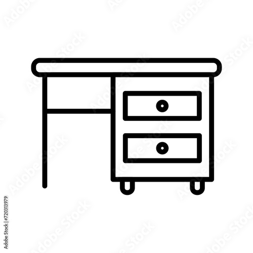 Table with Drawers I Vector Icon