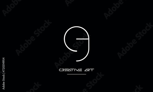 EG, GE, E, G abstract letters logo monogram