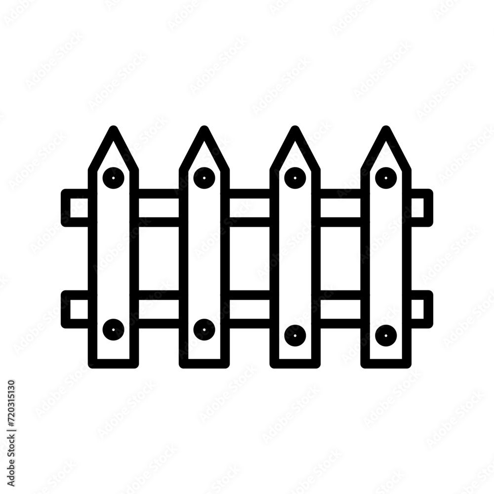 Fence Vector Icon Fence Vector Icon