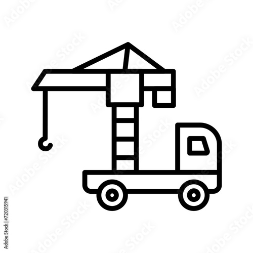 Lifter Crane Vector Icon