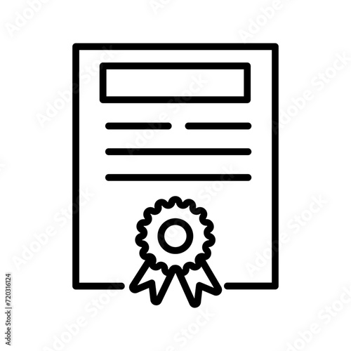 Certificate Vector Icon