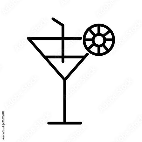 Cocktail Drink Vector Icon