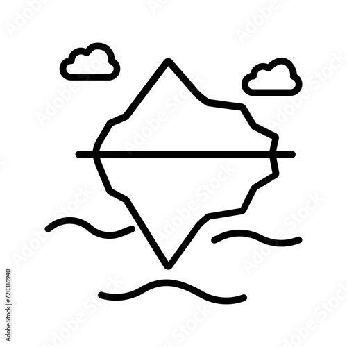 Iceberg Vector Icon