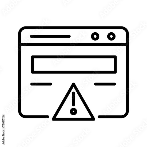 Web Error Vector Icon