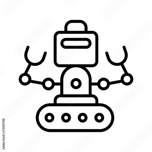 Industrial Robot I Vector Icon