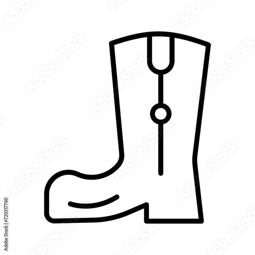 Cowboy Boot Vector Icon