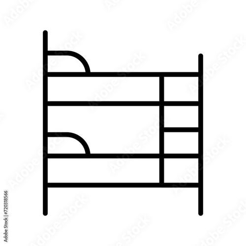 Bunk bed Vector Icon