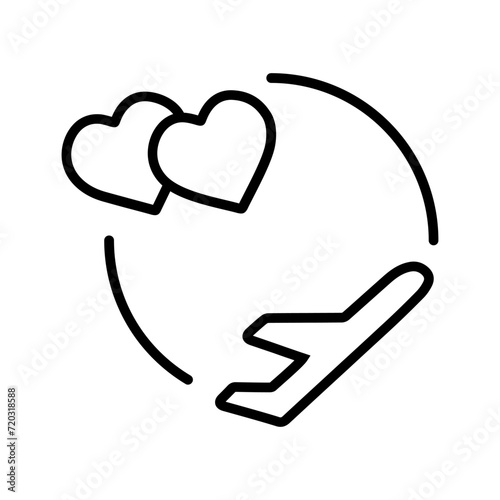 Honeymoon Vector Icon