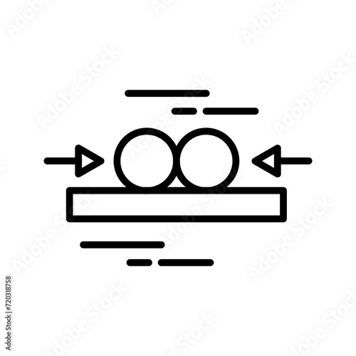 Collision Line Icon 