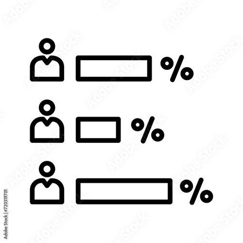 Voting Result Line Icon 