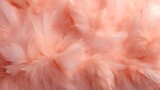 An abstract background of fluffy peach fuzz feathers that are delicate and dreamy in texture. 