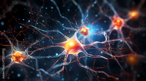 Cell background, virus cells, medical research background