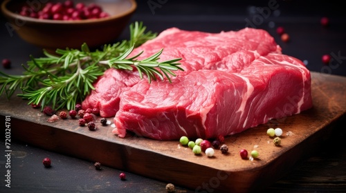 fresh raw meat beef for sirloin steak 