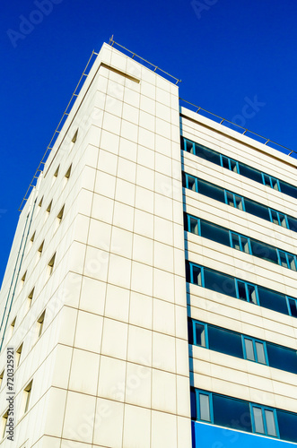 windows of an empty office business building during quarantine