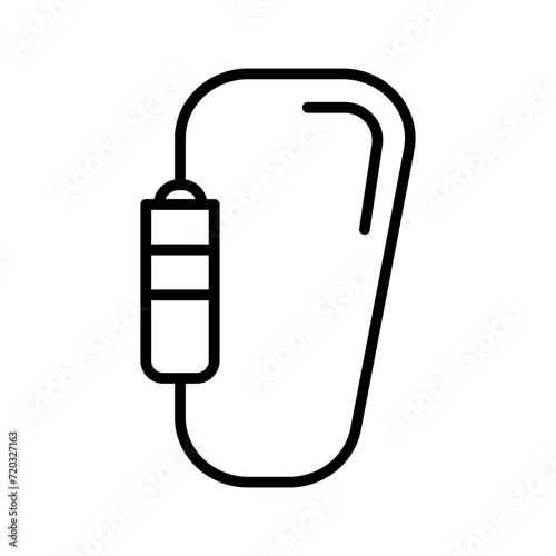 carabiner Vector icon 