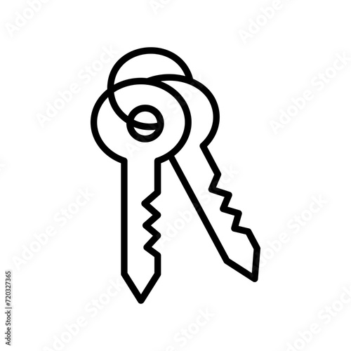 key with keyhole Vector Icon 