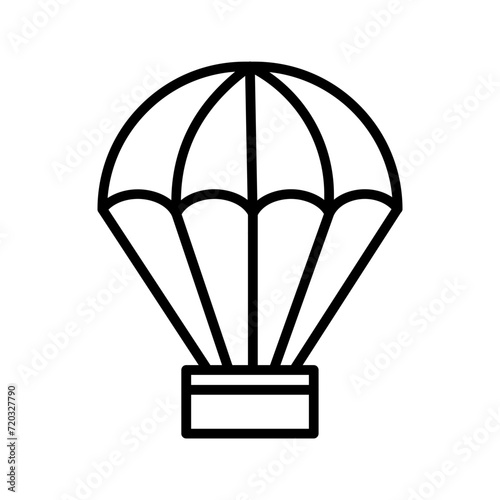 parachute vector icon 
