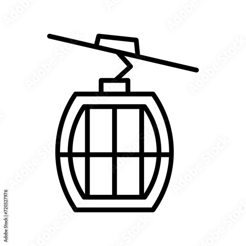 cable car vector icon 