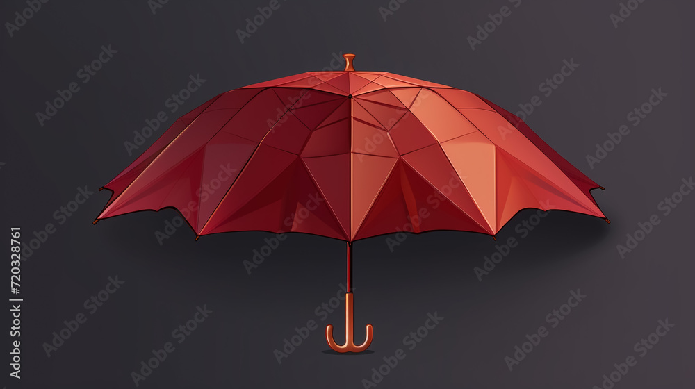 open umbrella with beautiful background, Generative Ai