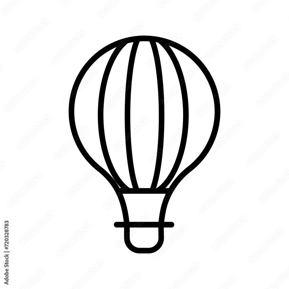 Fototapeta premium hot air balloon isolated