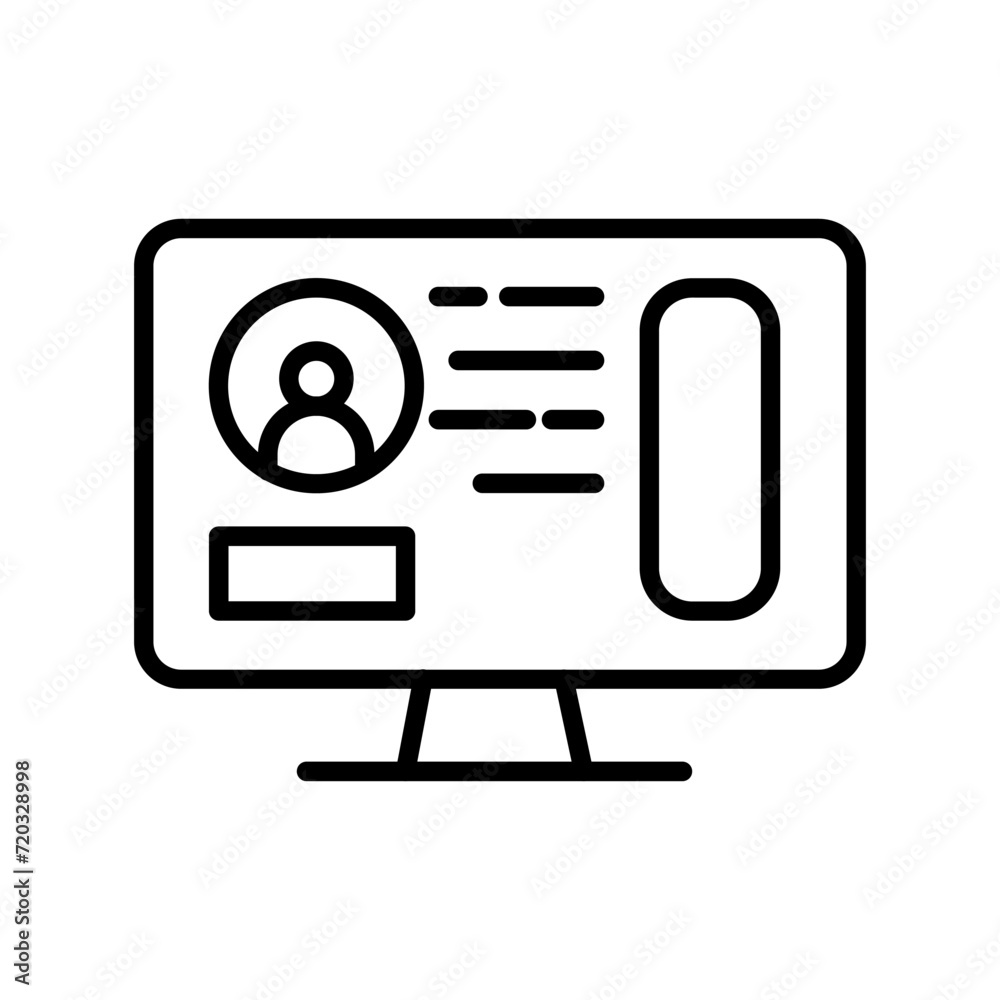 Profile Vector Icon Profile Vector Icon