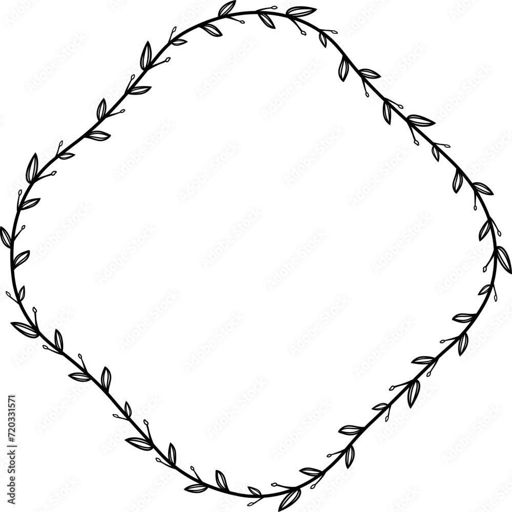 Quatrefoil shape Flower wreath frame leaf vector floral border picture frames Branch laurel botanical silhouette black elements decoration greeting wedding frames Quatrefoil shape Flower wreath frame leaf vector floral border picture frames Branch laurel botanical silhouette black elements decoration greeting wedding frames