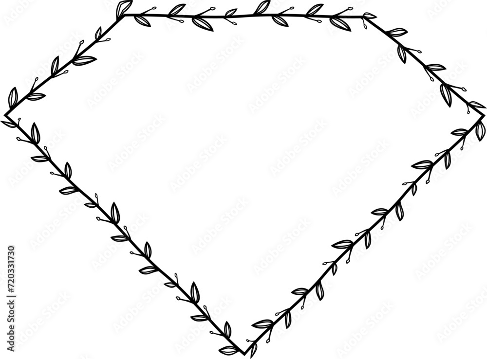 Diamond shape Flower wreath frame leaf vector floral border picture frames Branch laurel botanical silhouette black elements decoration greeting wedding frames Diamond shape Flower wreath frame leaf vector floral border picture frames Branch laurel botanical silhouette black elements decoration greeting wedding frames