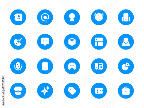 User Interface Icon Pack Spot Circular Filled Style. Collection of Essential Icon Sets, Perfect for Websites, Landing Pages, Mobile Apps, Presentations and for UI UX Needs.