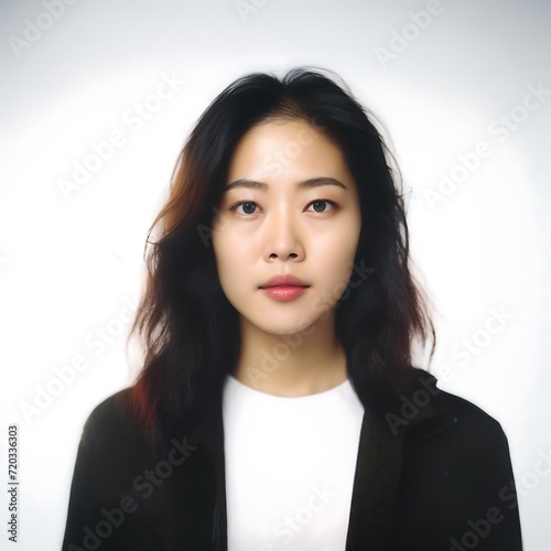 Asian model woman isolated on blank white background © Marco