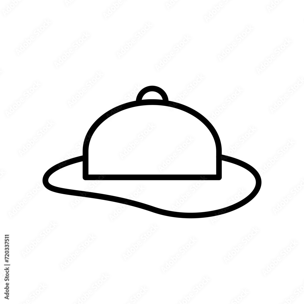 Fototapeta premium Woman's Hat Vector Icon