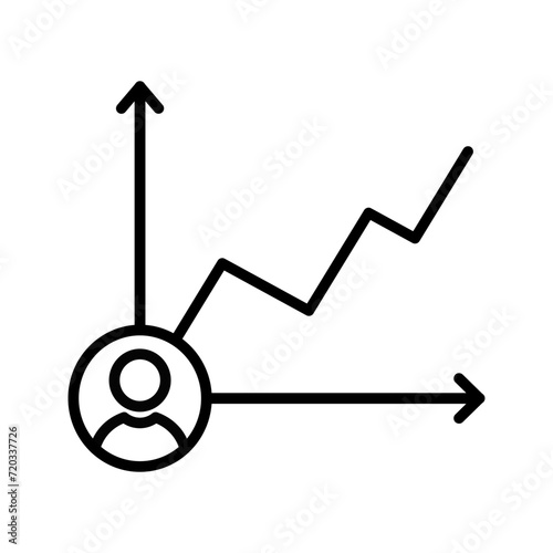 Candidate Graph Vector Icon