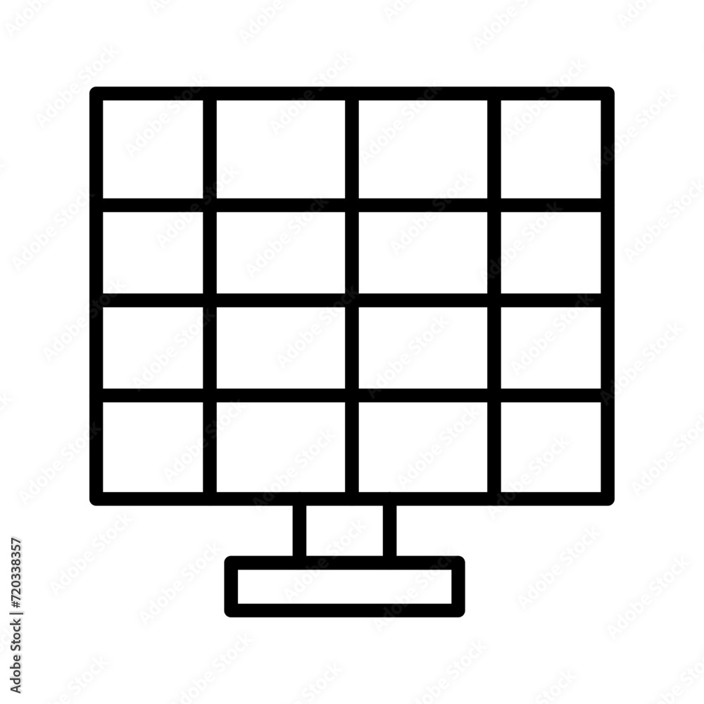 Solar Panel II Vector Icon Solar Panel II Vector Icon