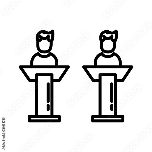 Debate Vector Icon