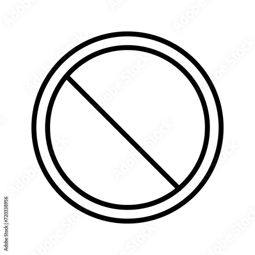 Prohibited Vector Icon
