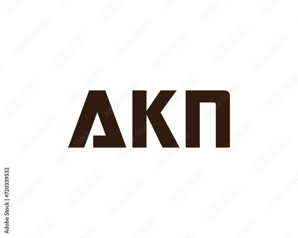 AKN logo design vector template AKN logo design vector template