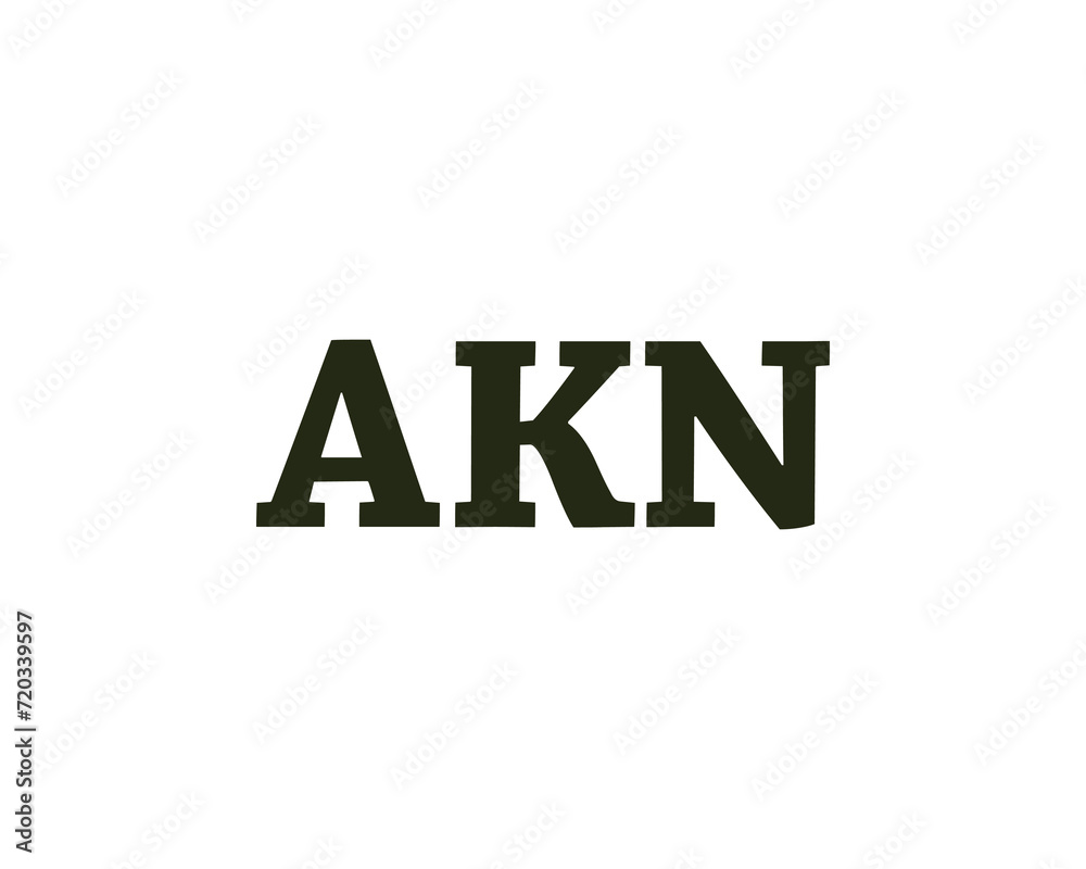 AKN logo design vector template AKN logo design vector template