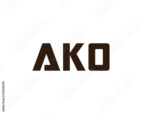 AKO logo design vector template © xcoolee
