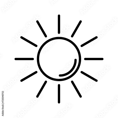 UV Radiation Vector Icon