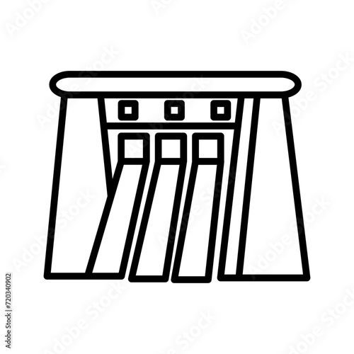 Water Dam Vector Icon