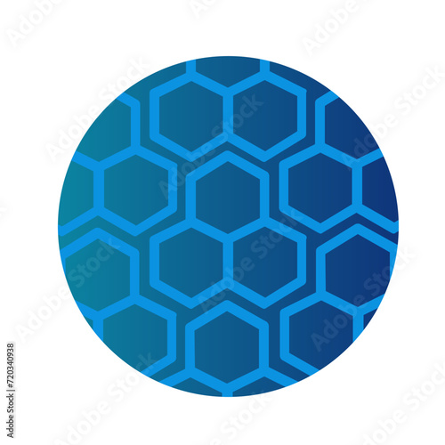 blue hexagon bee hive icon beehive png honeycomb shape vector silicon wafer symbol round solar panel molecule cells ai