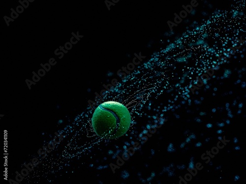 tennis ball in the air © alex